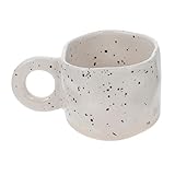 STOBAZA 1 pieza Taza de Cerámica Retro con Diseño y Asa Mug para Café Leche o Capacidad de Decoración para Cocina y Comedor