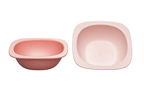 nip Eat Green Lot de 2 bols blancs écologiques sans mélamine ni bisphénol A Passe au lave-vaisselle et au micro-ondes Orange