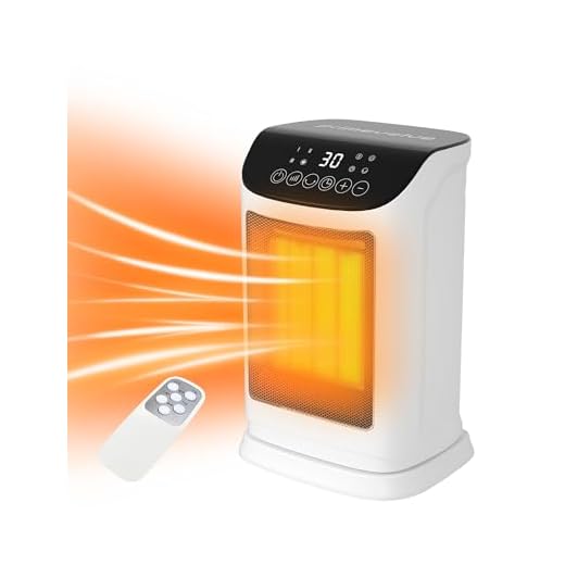 Calefactor de bajo consumo Primevolve-calefactor oscilante cerámico PTC de 1800 W con temporizador de 12 horas,control remoto,4 modos de calefacción y termostato-Calefactors de bajo consumo silen
