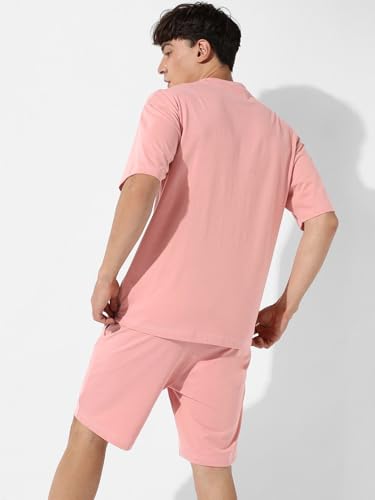 Image of Zombom Combo of Men's Night Suit | Men's Co-ord Set | Lounge-wear Nightdress Pajama Set | Summer Night Wear | Solid Plain Casual Pajama Shorts Set | Beach Wear Pack of 2