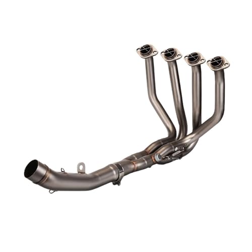 Ligne d'échappement moto Z800 tubulure racing en acier inoxydable brossé