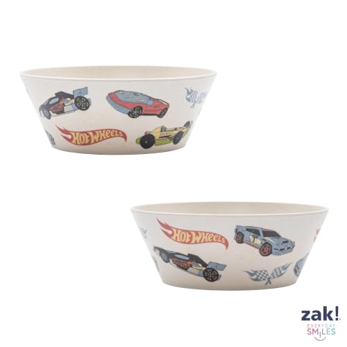 Image of Zak Designs Mattel Hot Wheels Kids Dinnerware Plate Bowl & Tumbler, 3-Piece
