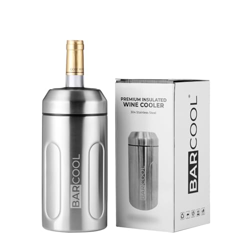 Barcool Wine Cooler - Stylish Insulated Wine Bottle Cooler for Red White and Champagne | Condensation-Free Design | Great Gifts for Men & Women