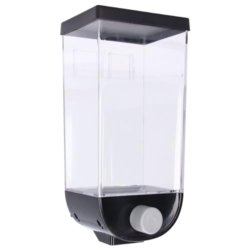 HERCHR Dispensador De Alimentos Secos, Dispensador De Polvo De Lavandería De 1/1.5 L Dispensador De Cereales Montado En...