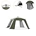 kowaku Automatic Camping Tent Popup Tent 4 Sided Oxford Cloth Portable Breathable Quick Assemble up Traveling Tent for Beach Outings, Green