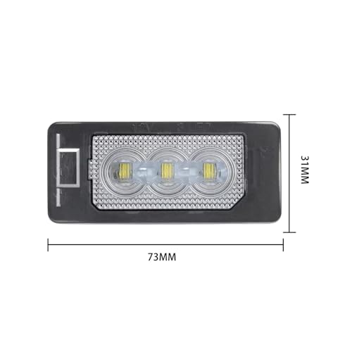 Luz de placa de matrícula coche LED para A4 B8 y A3 con dos lámparas de alta luminosidad 3
