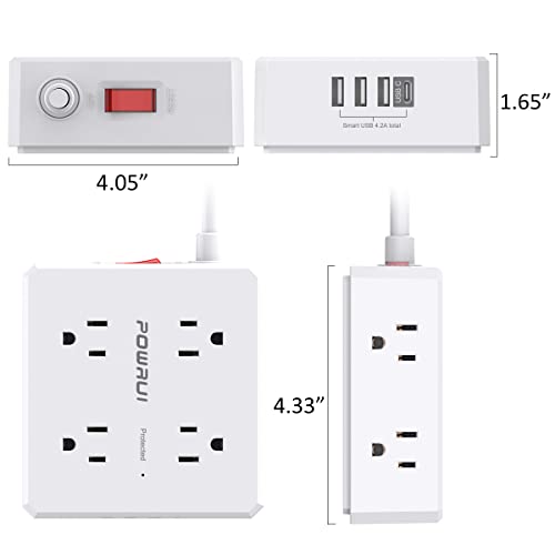 Powrui AHR-803B Surge Protector Power Strip thumb #6