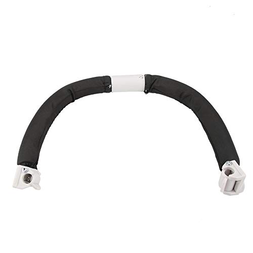 Image of Baby Stroller Handle Curved Design Adjustable Bumper Bar for Baby for Dolls for Toddlers(Black)