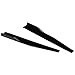 Qiilu Side Skirts, 29.3in Extension Rocker Panel Splitter, Car Side Skirt Rocker Panel Lip Splitter Diffuser Universal Anti‑Scratch Protector Glossy Black
