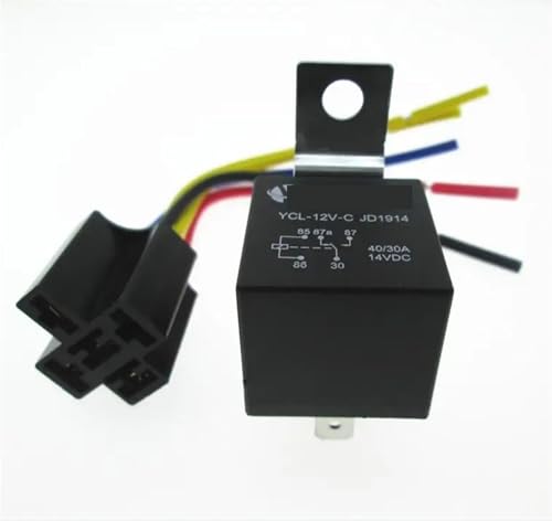 Relais 12V JD1914 40A 5PIN pour circuit électrique automobile