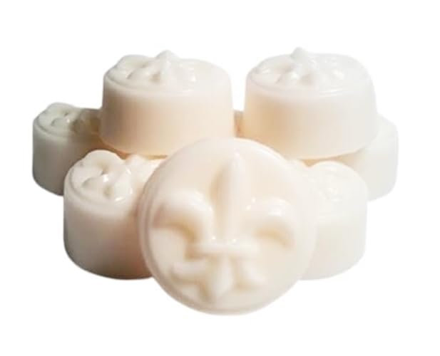 50 Pc Fleur de Lis Guest Soaps in choice of White Floral scents -