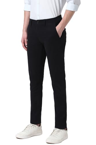 Image of Peter England Men's Skinny Fit Mid Rise Premium Casual Trouser Chinos