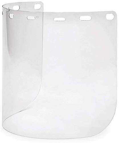 WOLF Replacement Face Shield with Holes for Adapter Brackets, Headgear, Splash Impact Saliva