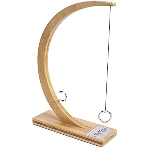 Tiki Toss Ring Toss Game for Adults & Kids – 13 Inch Desktop Edition - Hook and Ring Games with String and Hooks for Indoor Use, Man Cave Decor & Stuff, Gifts for Men Cover