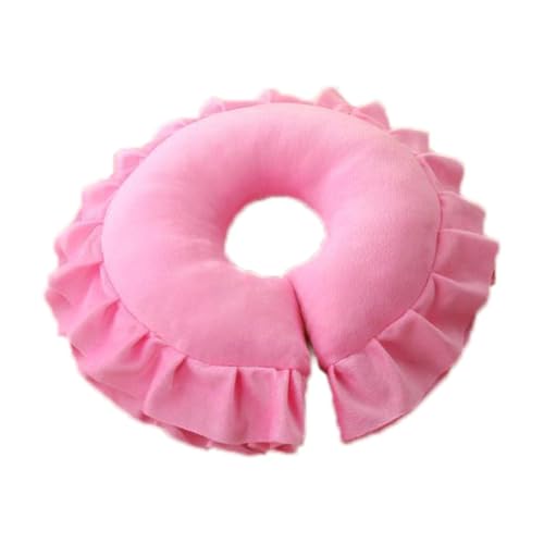 KiBcsLic Face Down Pillow Massage Headrest for Bed Prone Down Soft Ergonomic Breathable Face Cradle for SPA Beauty Salon Beach Tanning, Pink
