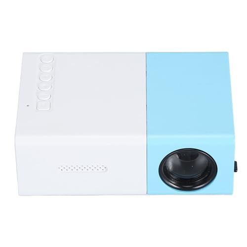 Focket Vidéoprojecteur, Mini Projecteur LED 1080P, Projecteur Portable avec Haut-Parleur, Projecteur de Cinéma Maison Multimédia 60 Pouces, Projecteur Pico...