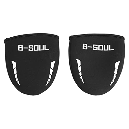 Preisvergleich Produktbild 1 Pair Cycling Toe Covers, Winddicht Halbschuhschuhschuhe, verschleißfeste Thermalbike Schuhe Deckte Winter Zehenwärmer für Männer Frauen Rennrad Bergschuhe