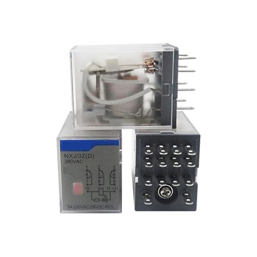 Relais 14 pins DC 24V compact avec indicateur LED pour boîtier de contrôle, pack de 5 - 3