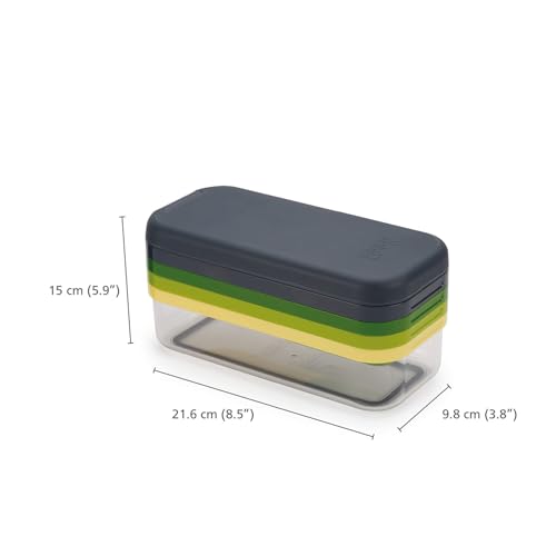 Joseph Joseph Multi-Prep Compact 4-in-1 Multifunctional Set, Kitchen Vegetable Chopper & Dicer, Cheese Grater, Mandoline Veggie Slicer, Food Julienne Cutter with Container by Joseph Joseph - Image 3