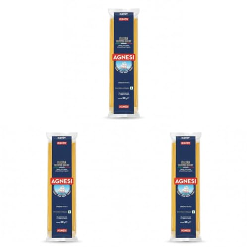 Image of Agnesi Spaghetti Pasta, 500g, Product of Italy (Pack of 3)