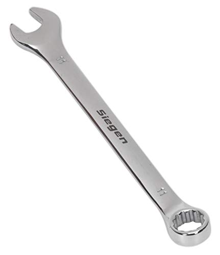 Image of Sealey S01011 Combination Spanner, 11mm, 150mm x 214mm x 66mm, Silver
