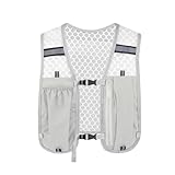 Bolsa casual para esportes ao ar livre, corrida, fitness, colete, mochila com vários bolsos, armazenamento de chaves, mochila para caminhadas, suporte para garrafa de água, bolsa de peito de pesca