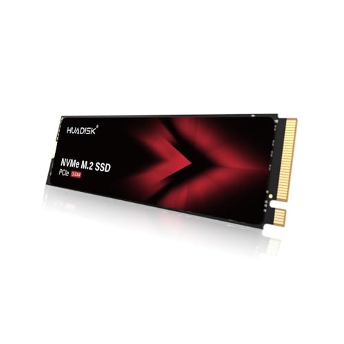 HUADISK 256GB NVMe SSD M.2 NVMe SSD with Heatsink Up to 2300MB/s Gen3x4 Internal Solid State Drive 2280 SSD 3D NAND Flash M2 for Desktop and Laptop
