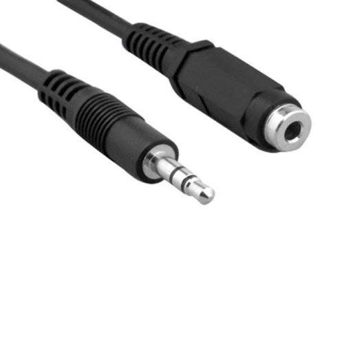 Cable Extensión Auxiliar 3.5mm 12 pies Macho a Hembra