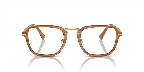 Image of Persol mens Po3331v Rectangular Prescription Eyewear Frames