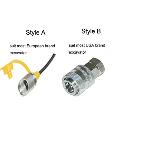 Image of XZT 9000PSI Hydraulic Pressure Test Coupling Kit,Pressure Gauge for USA Brand Excavator Repair