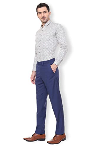 Image of Van Heusen Men's Regular Mid Rise Formal Trousers