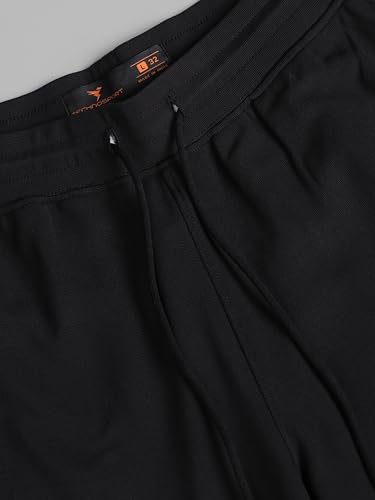 Image of TECHNOSPORT Men Solid Slim Fit Sports Shorts TS Flexi Polyester Mid Rise Drawstring Shorts Pant for Men Pockets Gym Workout Running Joggers Casual Quick Dry
