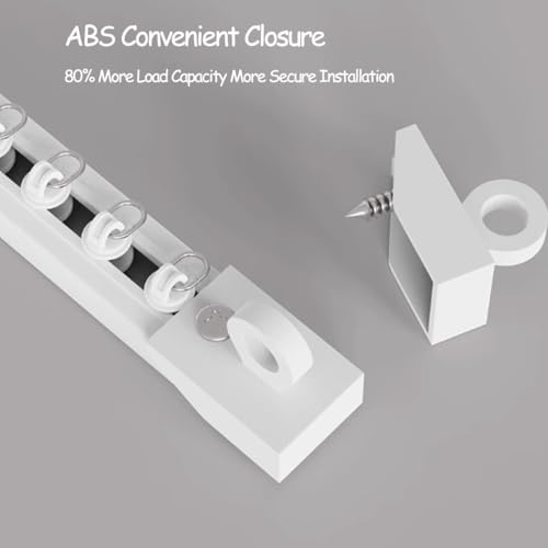 Rail de rideau de douche adhésif pour armoire et dressing