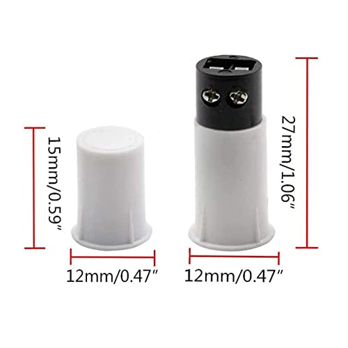 Image of MC-33C NC Recessed Wired Security Window Door Contact Sensor Alarm Magnetic Reed Switch, for Home Security and Burglar Alarm Systems, Sets of 2, White