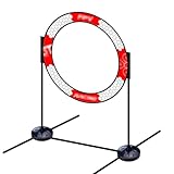 Design leggero: con un peso di soli 472 g/16,52 once, questo cancello è facile da maneggiare e spostare, migliorando l'eccitazione delle corse aeree indoor.