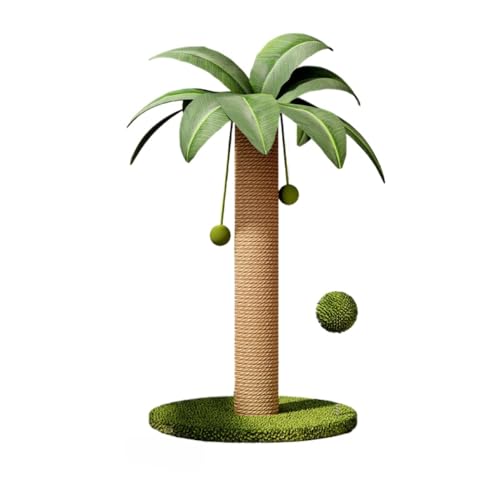 MKIFJGH猫 爪研ぎ 、爪研ぎポール、極太 縦型 、爪とぎポール 、大型猫 、麻紐 キャットタワー、 低め 猫タワー ねこのおもちゃ 、省スペース 、運動不足解消 、猫の遊び場