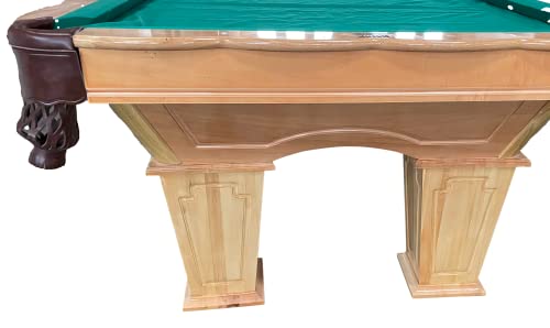 8 Ft. Tunierpoolbillard Billardtisch Poolbillard Farbe: Natur Tuch Grün Maß: 254x142cm Pool Billard Modell Wingate Nr.12 mit 3cm starken Schieferplatten – Bild 3