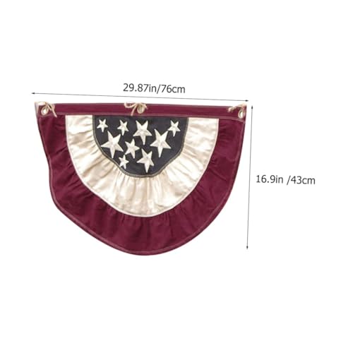 Drapeau américain plissé extérieur lot de 2 éventails Toddmomy - 8