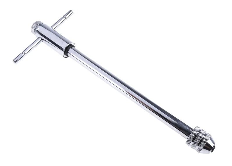 AASONS 240mm Long M3 to M8 Adjustable T-Rod Handle Racheting Tap Wrench, Reversible Rachet Holder, Tapping/Threading Tool Fit For HSS/Carbon Taps, Reamers, Screw Extractors & Square Shank Tools-image-44