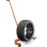 Tire Dolly Heavy Duty, Tire Dolly for Changing Tires, Adjustable Tire Wheel Dolly with 360° Rotatable Wheels, Tire Lifting Tool for Workshop, Garage, 350 LBS Capacity