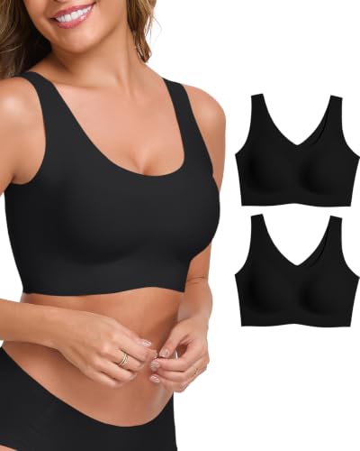 Image of Ubras Seamless Bras for Women Light Support Wireless Bralette Comfortable