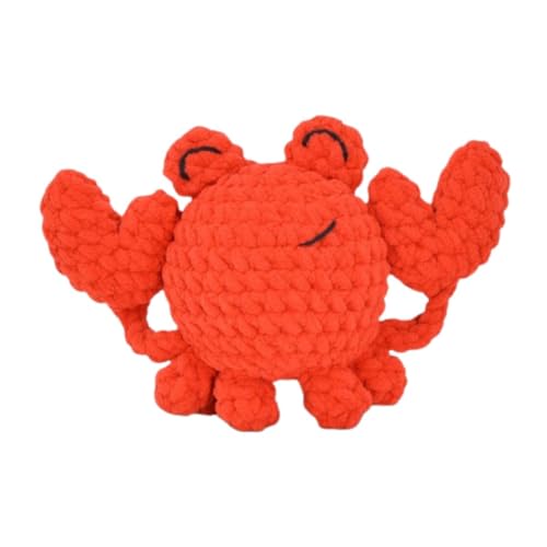 Kit de crochet Colin le Crab Knitty Critters Dotty Design en fil recyclé
