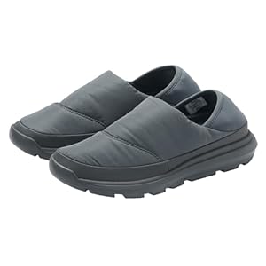 無印良品 かかとが踏める 撥水中わた入りスリッポン ユニセックス大人 EIC00A5A グレー M (24.5～25.0 cm)" 