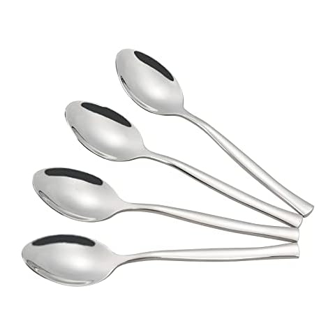 Sosody Stainless Steel Dessert Spoons, 12 Pieces Cover