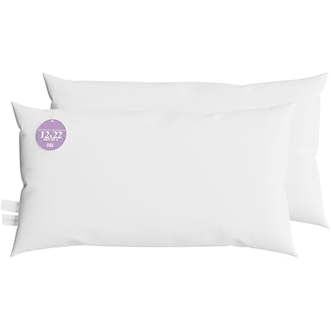 Looms & Linens 12x22 Lumbar Pillow Inserts Cover