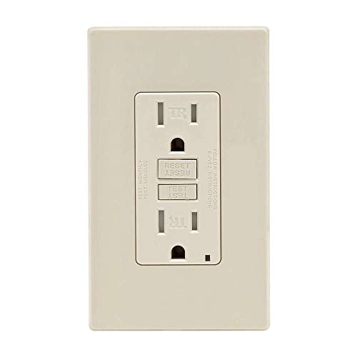 Leviton Smartlockpro Gfci Outlet 15A 125V Light Almond Nema 5-15R