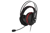 ASUS ゲーミングヘッドセット TUF Gaming H7 CORE/RED PS5/PS4/PC/Switch/スマートフォン 有線 3.5mm 専用気密室 53mmドライバー マイク付き 国内正規品