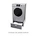 Equator All-in-one Washer Dryer Ventless FULLY BUILTIN 0-CLEARANCE 1.62cf/15lbs 110V 1400RPM with Pedestal + ADA (Silver)