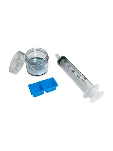 Gallium Liquid Metal 50 Grams, 99.99% Pure Melting Gallium - 50g Container, Syringe, Silicone Mold, and Complete DIY Science Experiment Guide