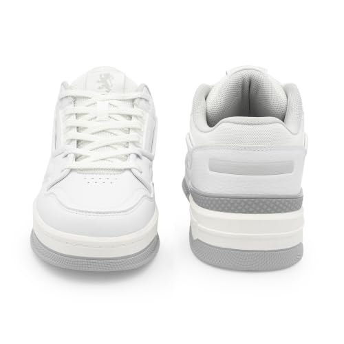 Image of Red Tape Low Cut Sneaker for Men in White Grey | Sneaker | White Grey | 10 UK